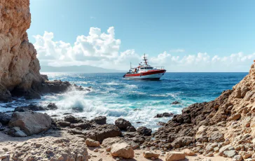 Immagine di Yasmine in un contesto marino e medico