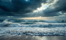 Immagine di temporali e venti forti in Calabria e Sicilia