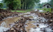 Immagine della ricostruzione dopo le alluvioni in Val di Zena