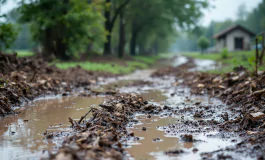 Immagine della ricostruzione dopo le alluvioni in Val di Zena