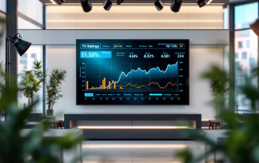 Grafico ascolti TV prima serata e pomeriggio 24 gennaio