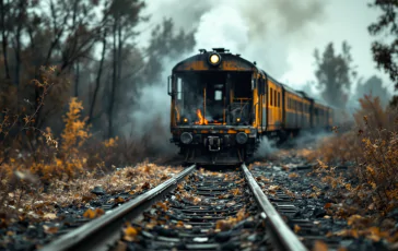 Treno in panne in Italia a causa di guasti e incendi