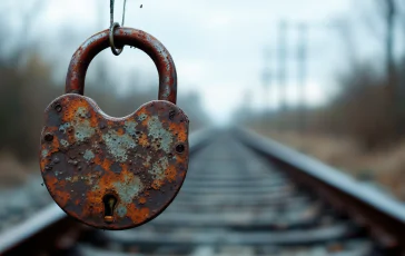 Catenaccio sospetto sulla linea ferroviaria di Montagnana