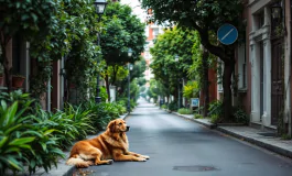 Immagine di un animale maltrattato a Taurisano