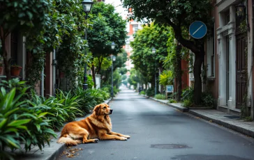 Immagine di un animale maltrattato a Taurisano