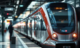 Treno in ritardo alla stazione di Milano