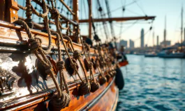 Giorgia Meloni a bordo della nave scuola Amerigo Vespucci