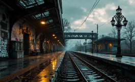 Immagine della stazione di Alessandria dopo la rissa