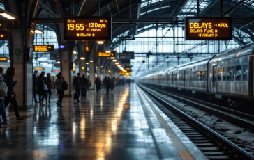 Treni fermi a Roma Termini a causa di guasti elettrici