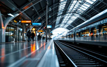 Immagine di un treno fermo a Milano a causa di guasti