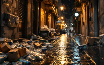 Scene di caos a Napoli durante la notte di Sant'Antonio Abate