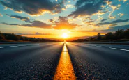 Auto che guida contromano in autostrada