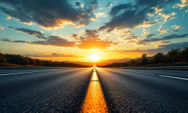 Auto che guida contromano in autostrada