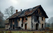 Incendio che ha colpito una villa storica a Triuggio