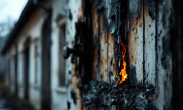 Attentato incendiario alla caserma dei carabinieri