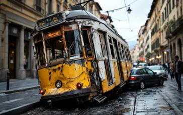 Incidente stradale a Firenze con traffico congestionato