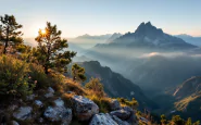 Luca Perazzini durante un'escursione sul Gran Sasso