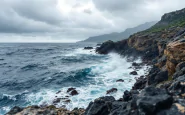 Immagine delle isole Eolie isolate a causa del maltempo