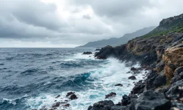 Immagine delle isole Eolie isolate a causa del maltempo