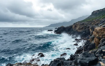 Immagine delle isole Eolie isolate a causa del maltempo