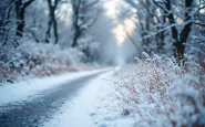 Forti nevicate nel sud di Salerno durante il maltempo