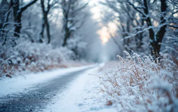 Forti nevicate nel sud di Salerno durante il maltempo