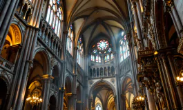 Celebrazione della messa per la pace nel duomo di Orvieto