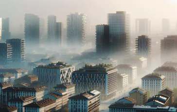 Immagine che rappresenta l'inquinamento atmosferico a Milano