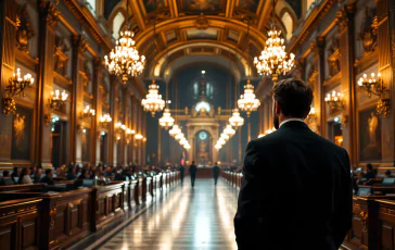 Immagine del Parlamento in discussione per giudici costituzionali