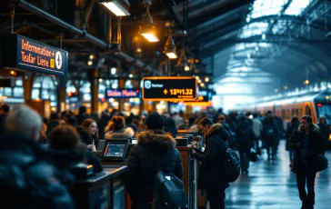 Manifestazione del personale delle Ferrovie dello Stato Italiane