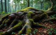 Immagine di un albero caduto a Pescia dopo l'incidente