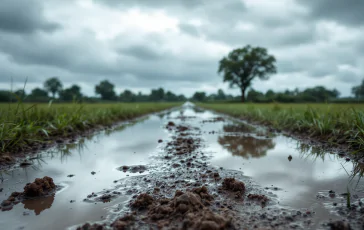 Immagine del vortice ciclonico che colpisce l'Italia