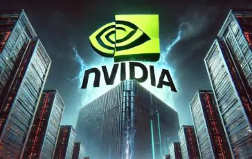 dalle 2025 01 28 114527 a dramatic conceptual illustration depicting the tension between a massive tech company nvidia and a rising chinese ai startup deepseek the scene copia 364x230