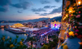 Immagine del Festival di Sanremo 2023 con artisti sul palco