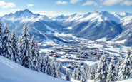 Paesaggio innevato di Roccaraso e Ovindoli in inverno