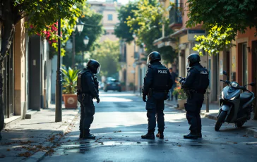 Forze dell'ordine in azione a Pomigliano d'Arco