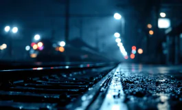 Tifosi in protesta a Udine durante l'assalto al treno