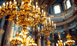 Candelabri storici danneggiati nella Basilica di San Pietro