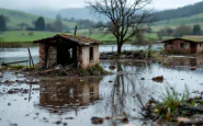 Immagine dell'alluvione nel Mugello con danni visibili