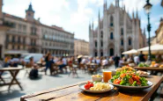 Attivisti di Ultima Generazione a Milano con pasti vegani