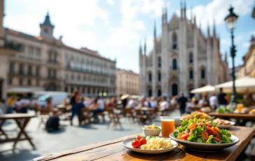 Attivisti di Ultima Generazione a Milano con pasti vegani