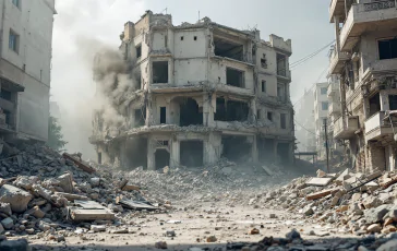 Crollo di una palazzina nel quartiere Monteverde a Roma