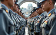 Cerimonia di giuramento alla Scuola Militare Teulié