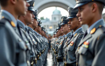 Cerimonia di giuramento alla Scuola Militare Teulié