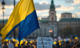 Manifestazione di sostegno all'Ucraina in Italia