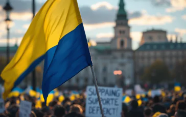 Manifestazione di sostegno all'Ucraina in Italia