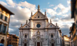 Frati protestano davanti alla basilica di Santo Spirito