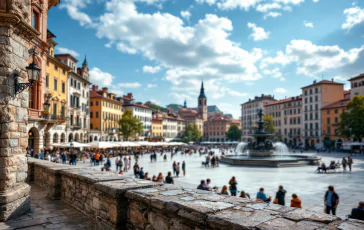 Cittadini in piazza a Bagnoli contro i ministri