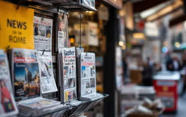 Immagine di un'edicola ristrutturata a Roma