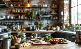 Ruben Bondì mentre cucina con passione e creatività